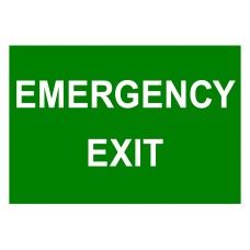 Tájékoztató jelzések - Emergency Exit / Vészkijárat (felirat)